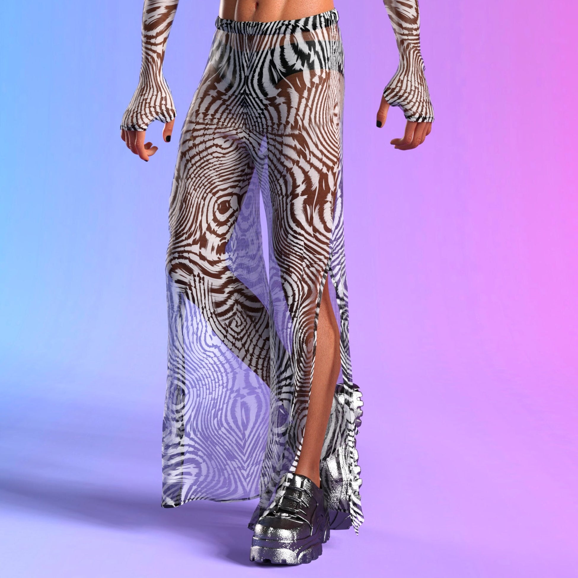 Anima Mesh Male Split Pants 2