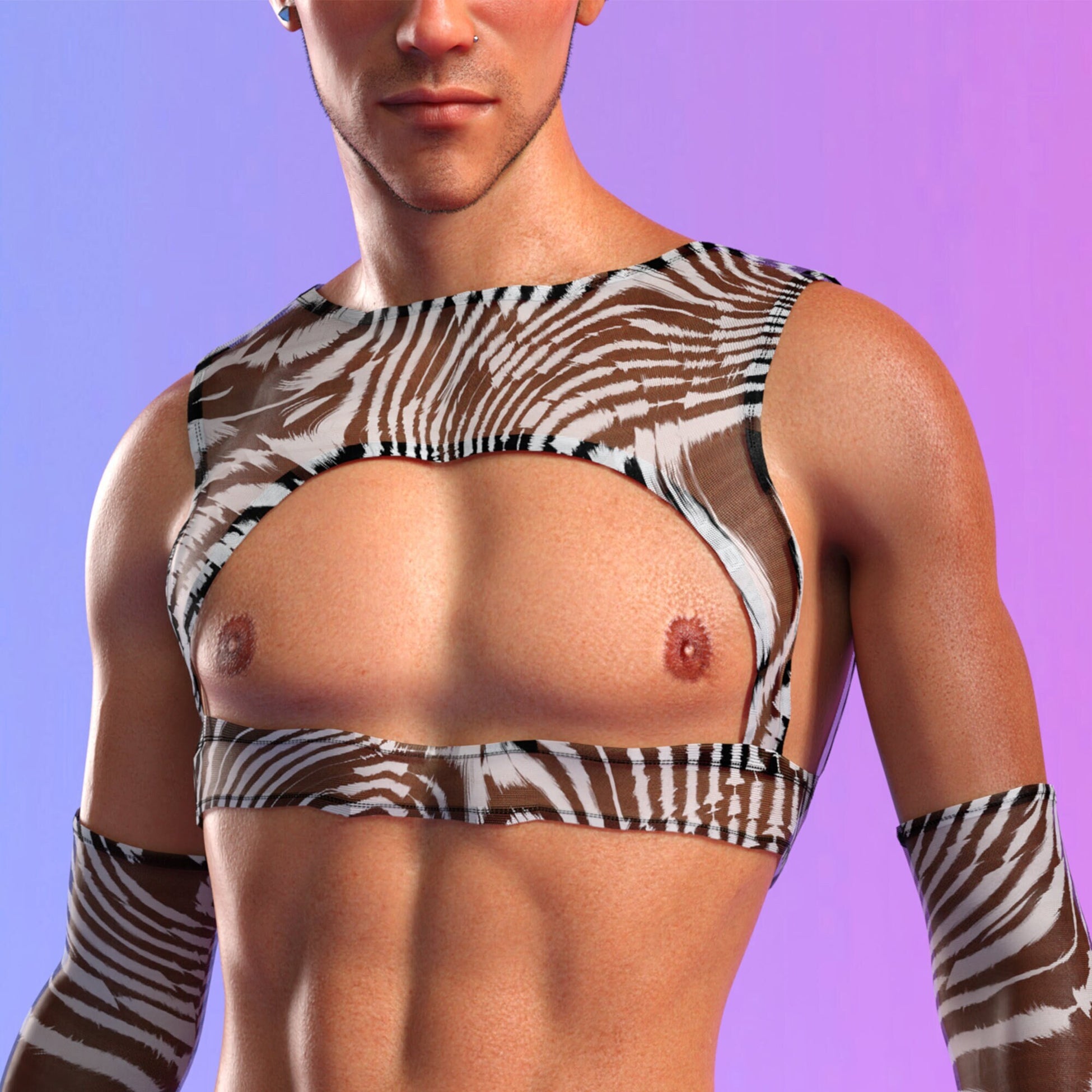 Anima Mesh Male Harness Top 2