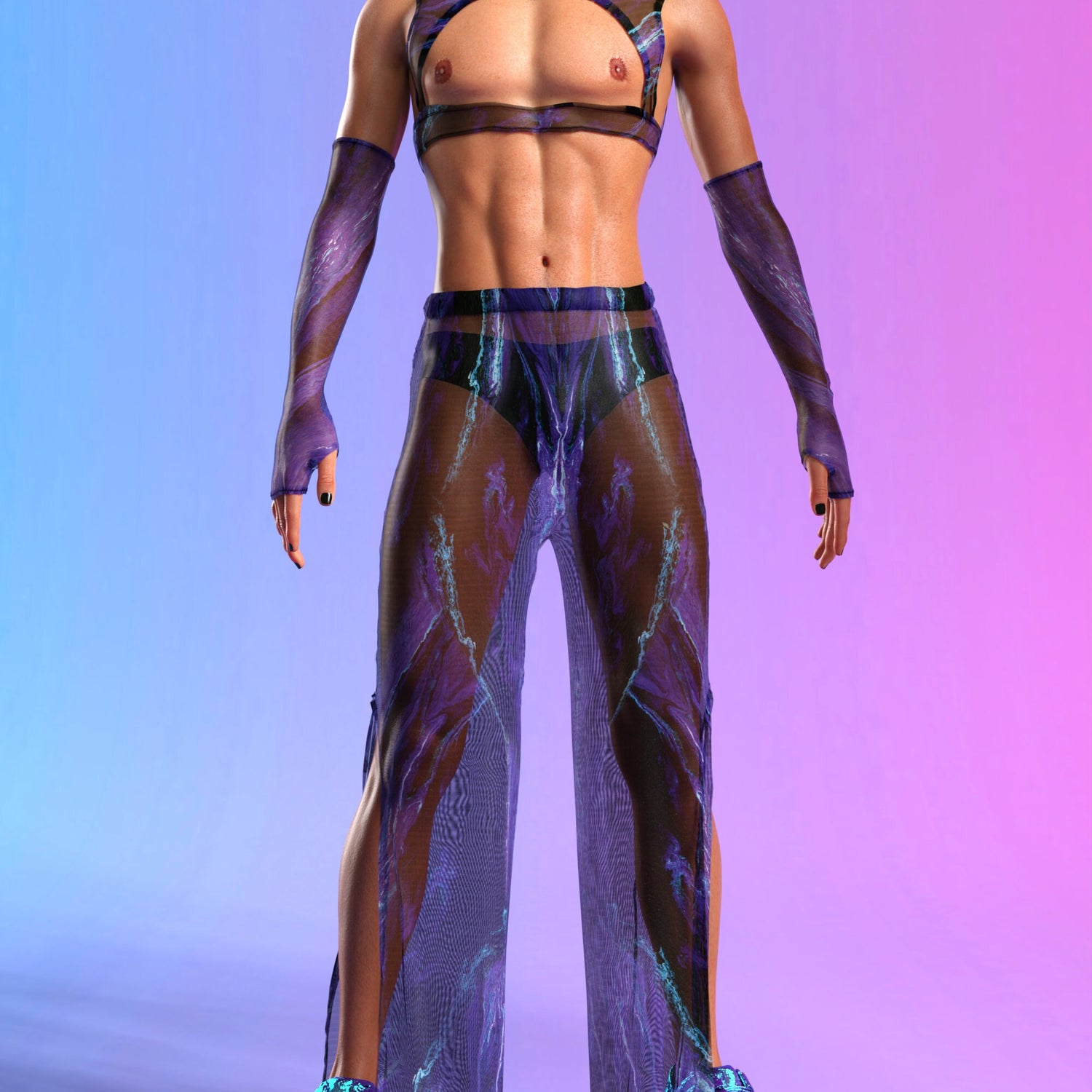 Infrasound Mesh Male Split Pants 3