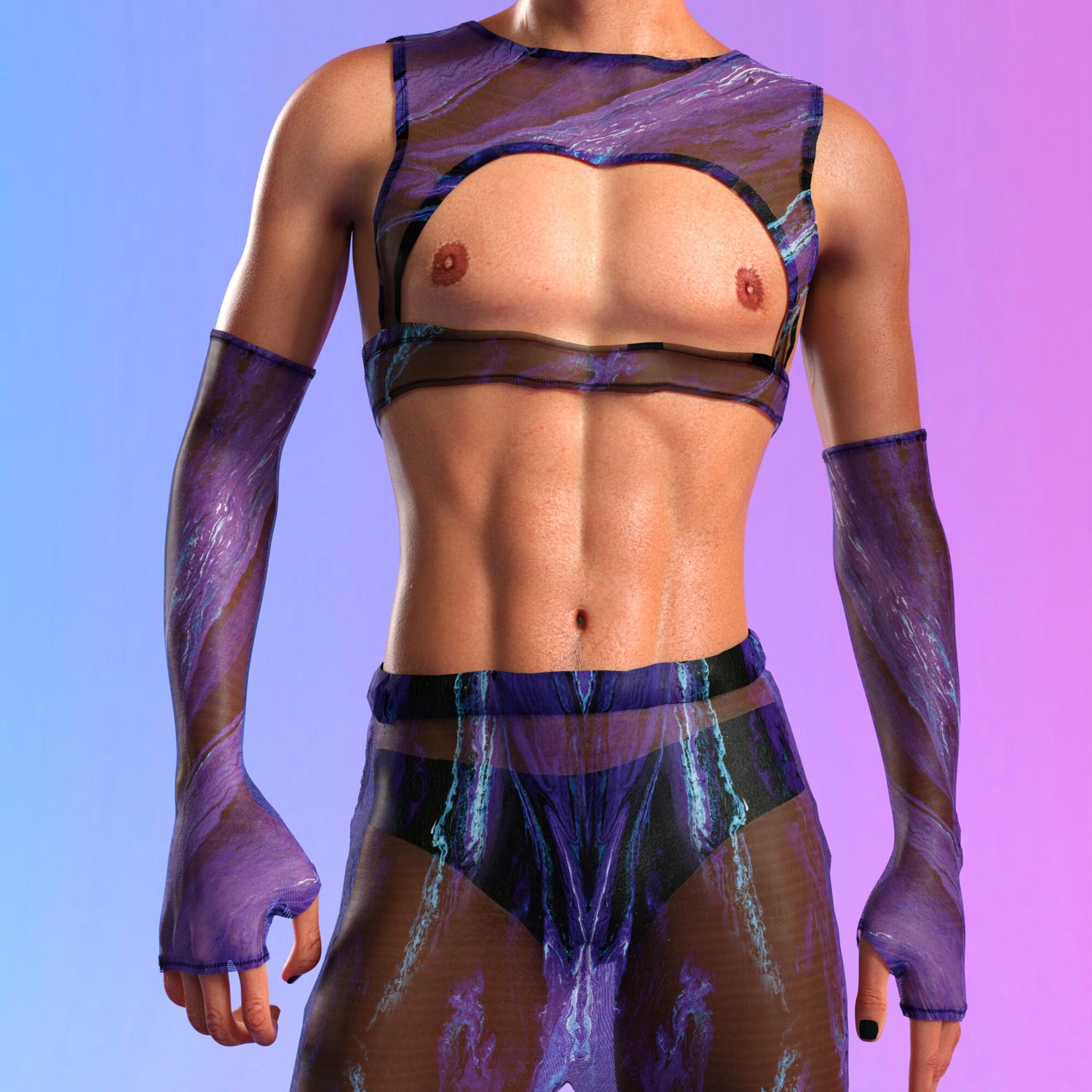 Infrasound Mesh Male Split Pants