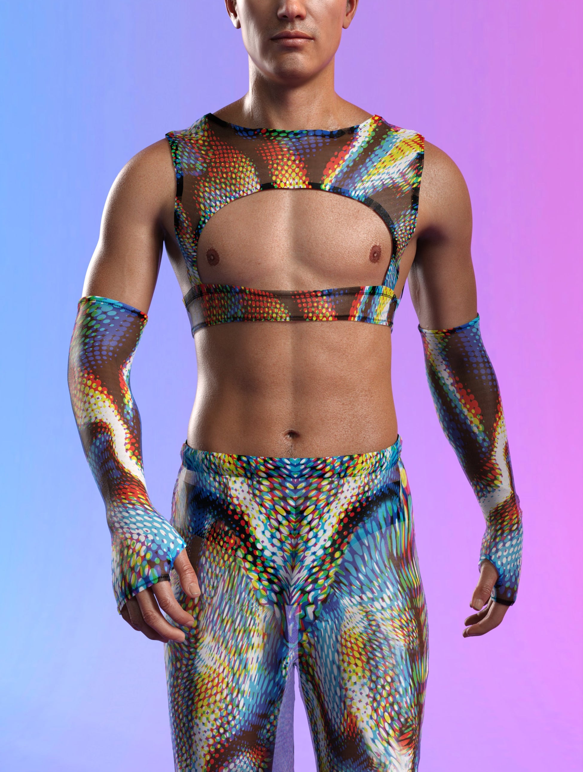 Supersonic Mesh Male Harness Set 1