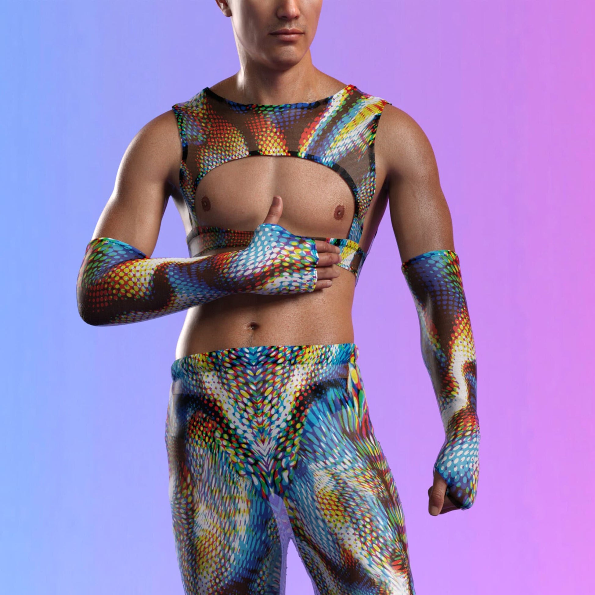 Supersonic Mesh Male Harness Set 2