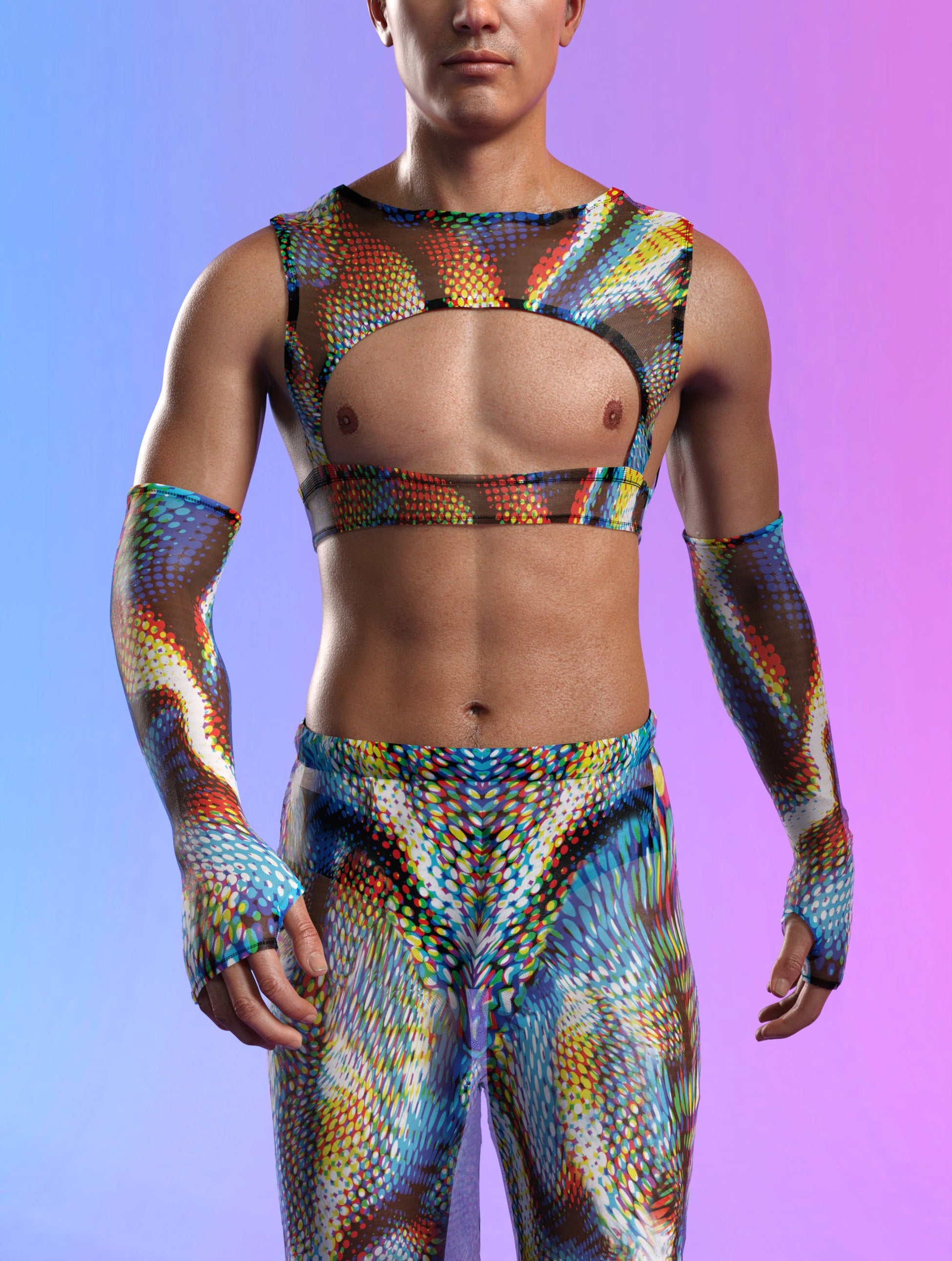 Supersonic Mesh Male Harness Top 1