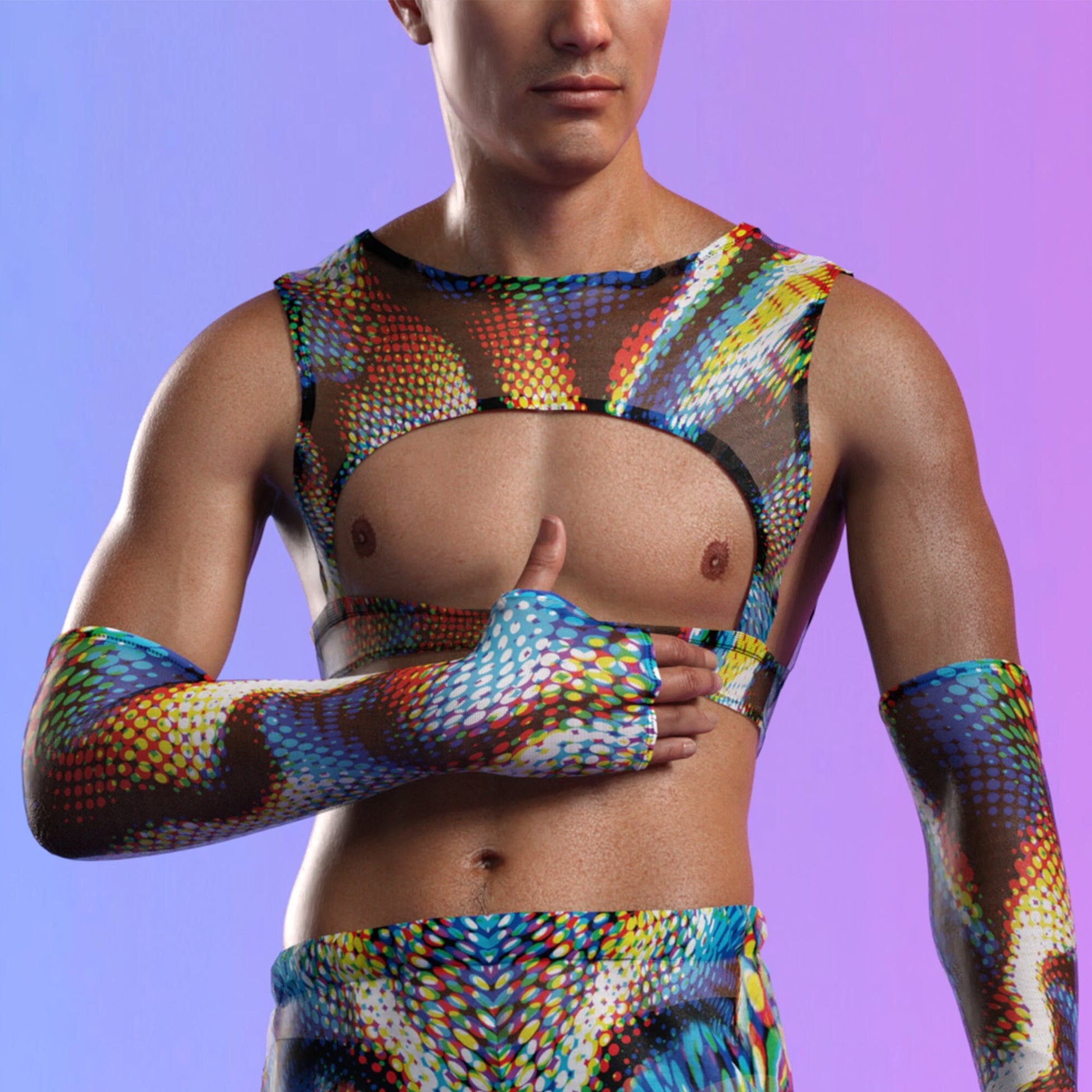 Supersonic Mesh Male Harness Top 2