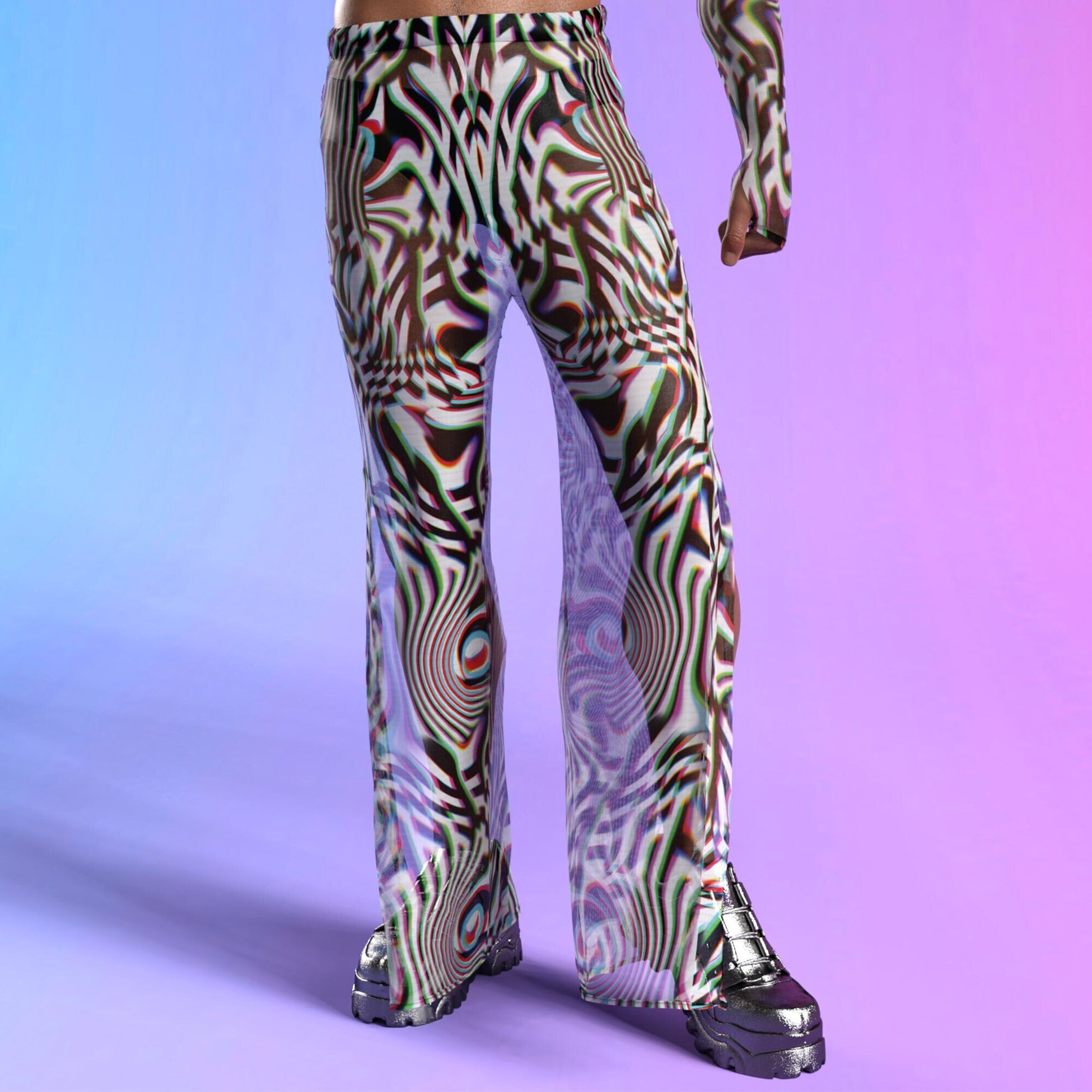Enhanced Mesh Male Split Pants 2