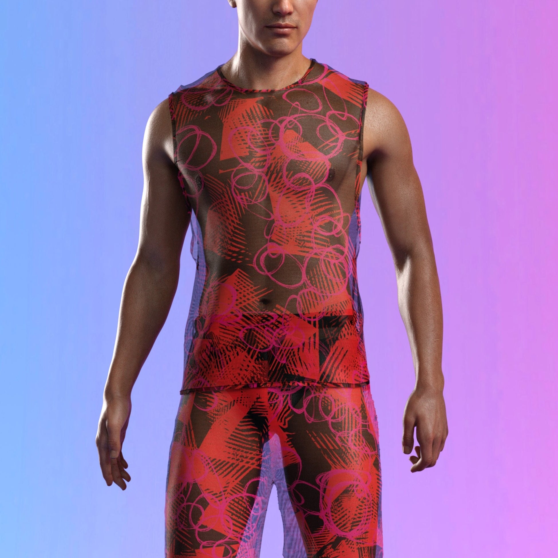 Caprice Mesh Male Tank Set 2
