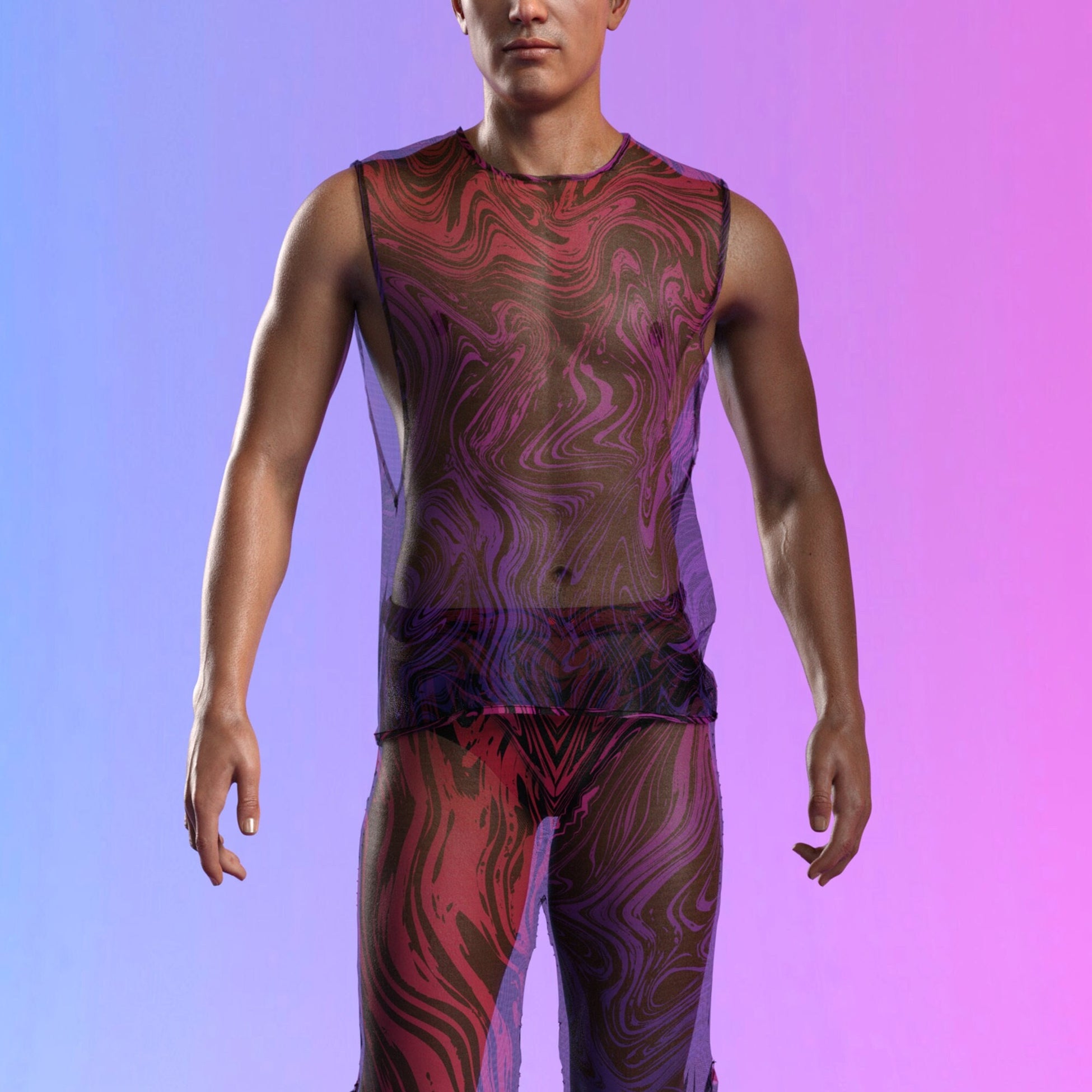 Interference Mesh Male Tank Set 2