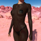 Just Black Mesh Costume