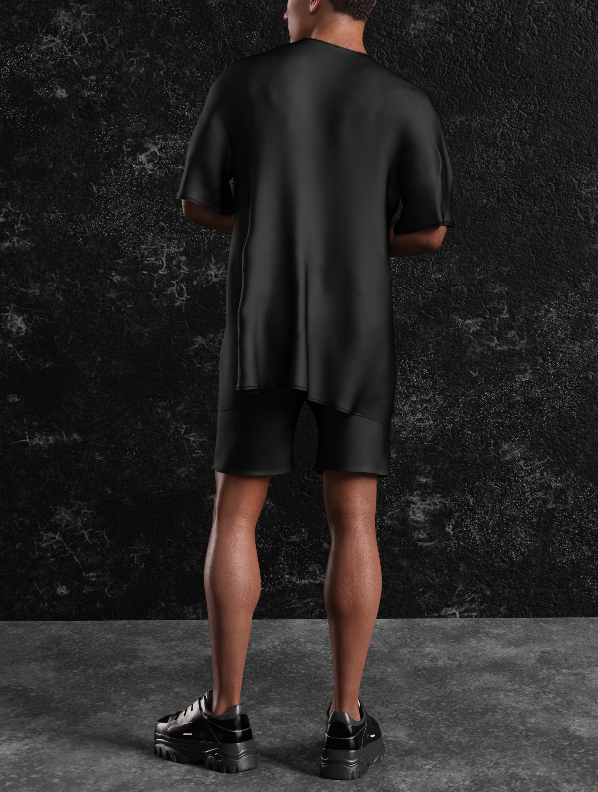Just Black Male Half Robe Set – Candy Catz