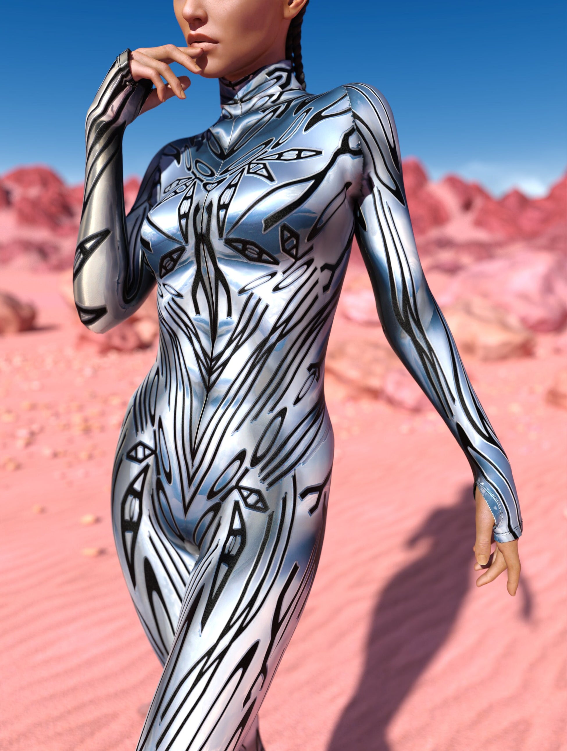 Corrupted Silver Costume 1