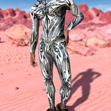 Corrupted Silver Male Costume