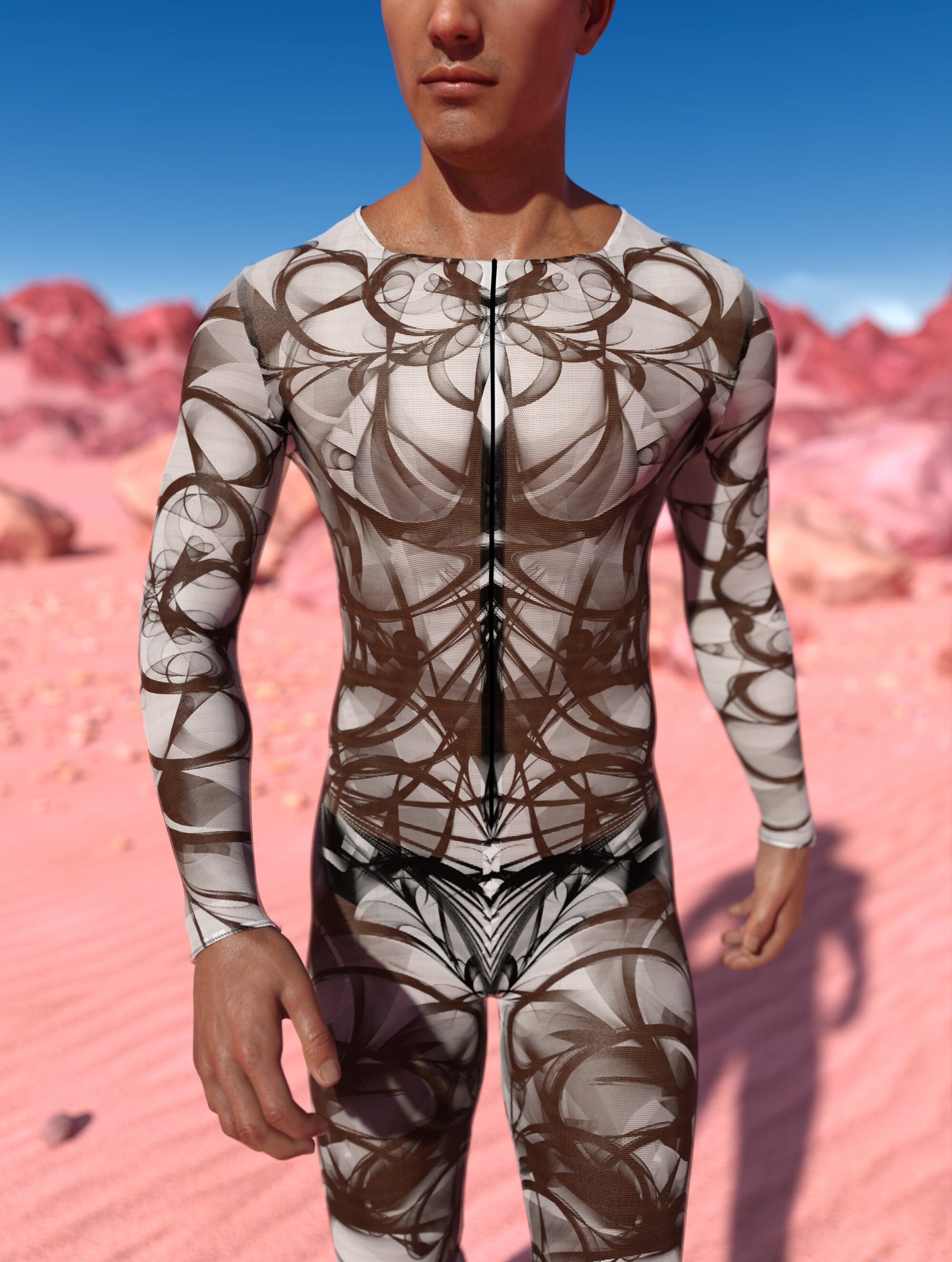 Spectre Mesh Male Costume 1