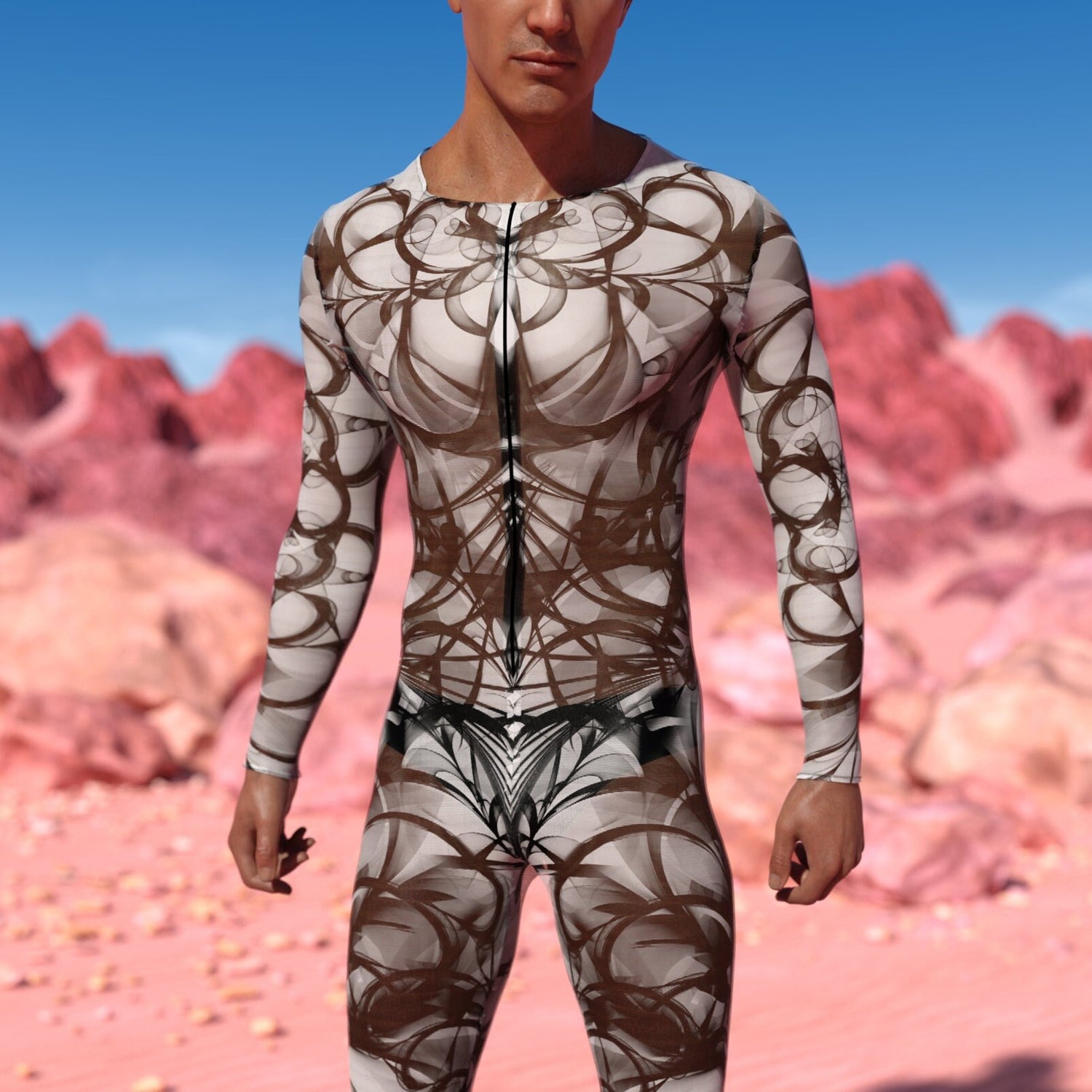 Spectre Mesh Male Costume