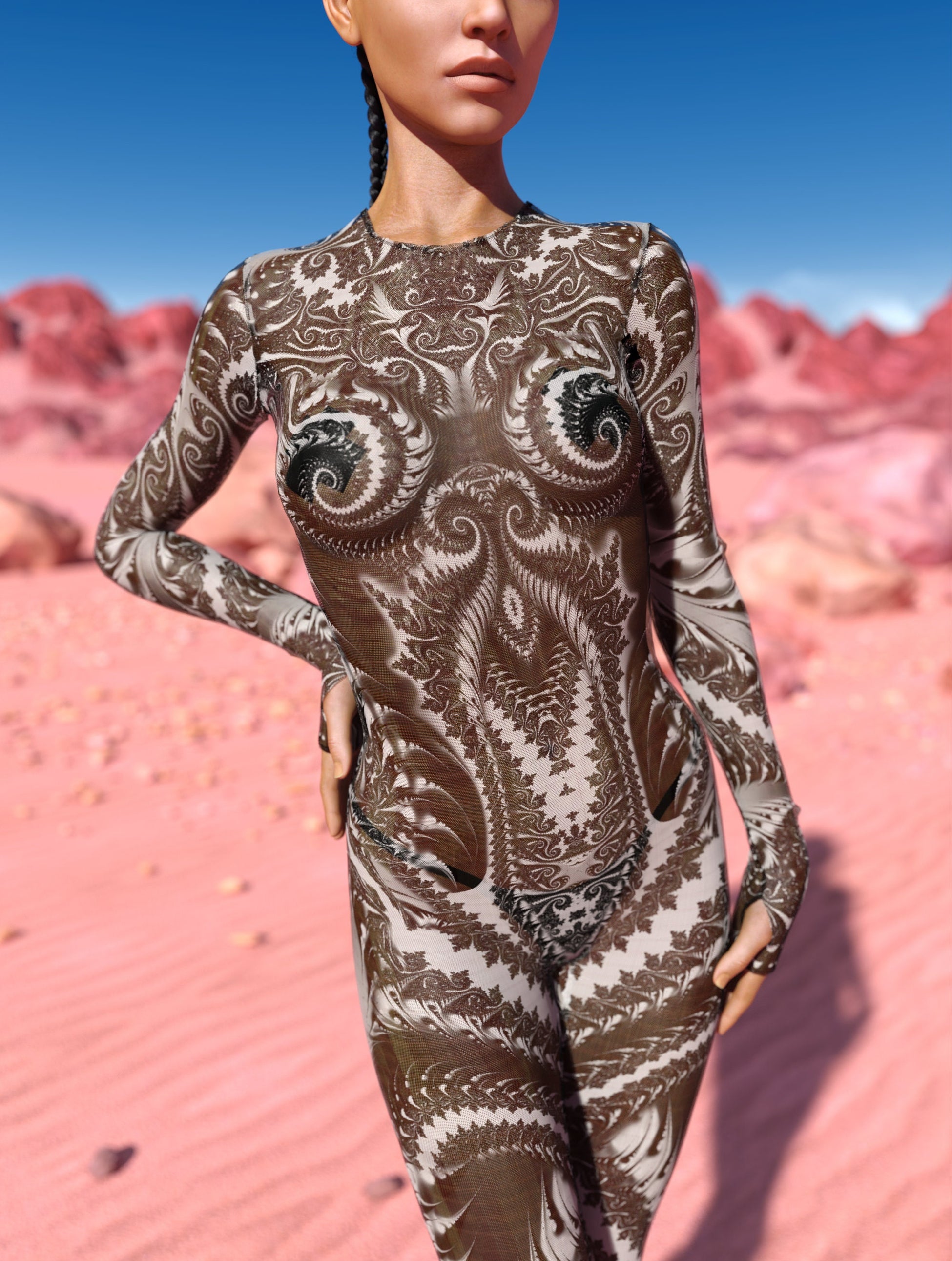 Wraith Mesh Costume 1