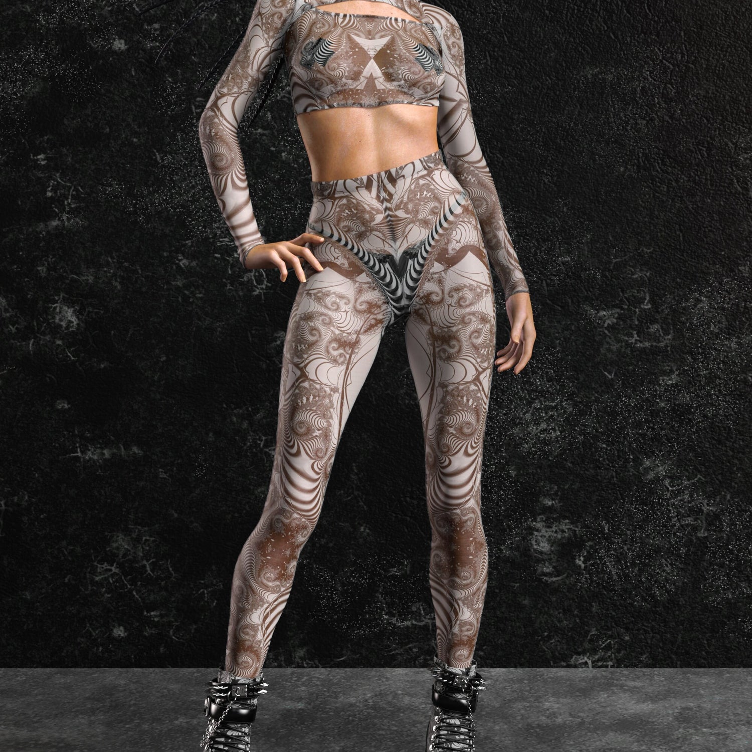Apparition Mesh Cutout Rave Top Mesh