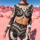 Delusion Mesh Cutout Rave Top