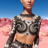 Delusion Mesh Cutout Rave Top