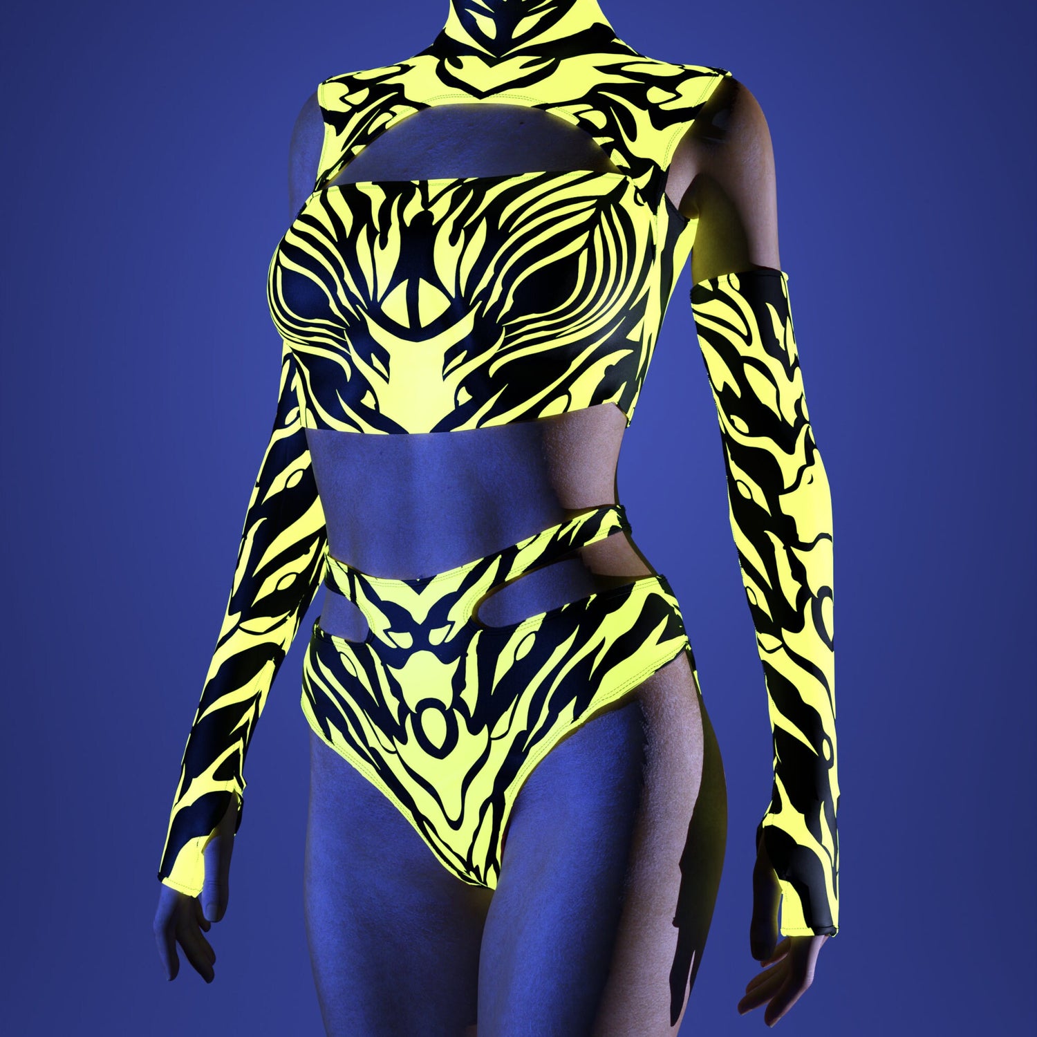 Ysax Cutout Rave Set Club