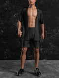 Just Black Male Half Robe