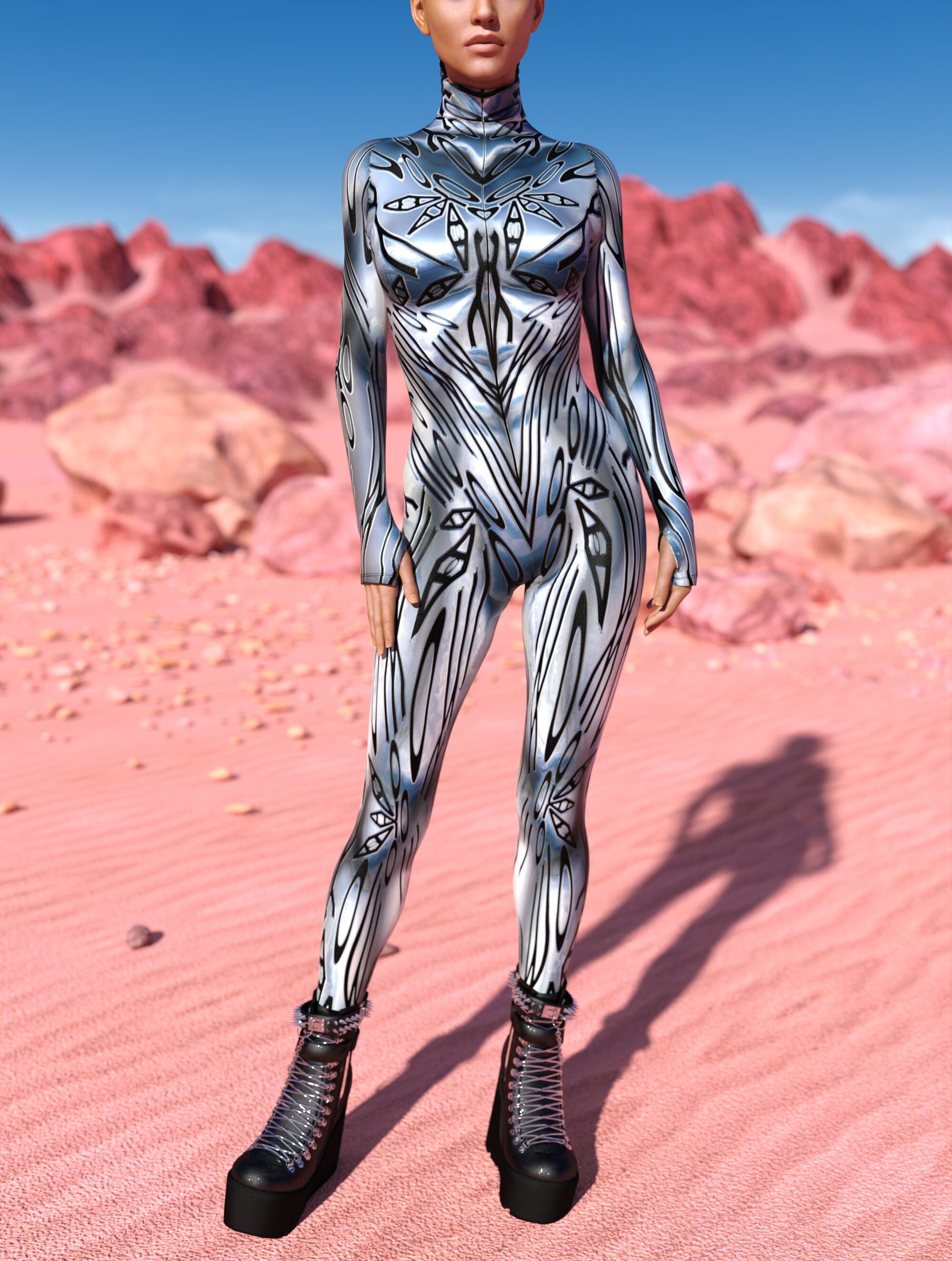 Corrupted Silver Costume 2