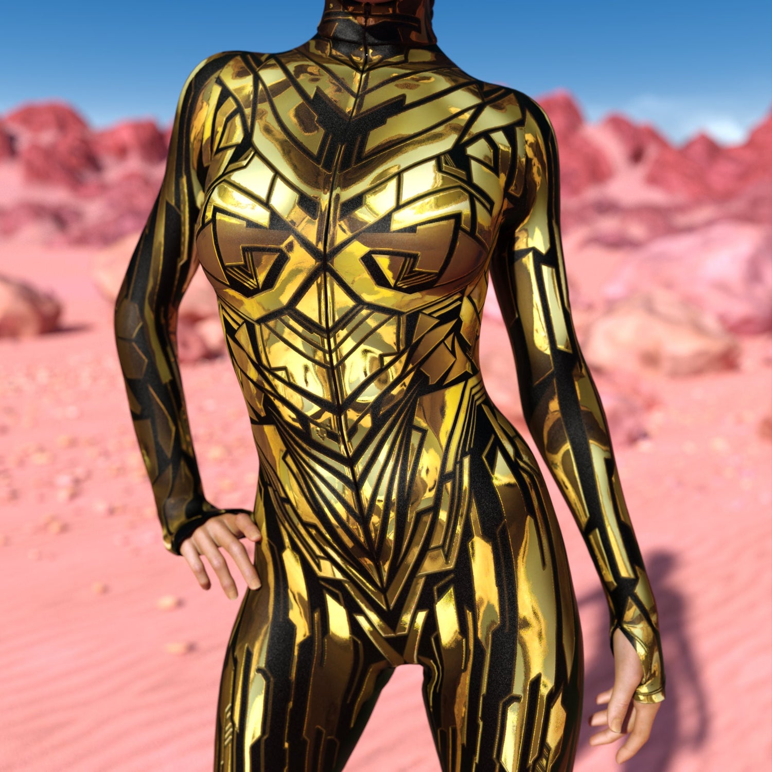 Fury Node Gold Costume Gold