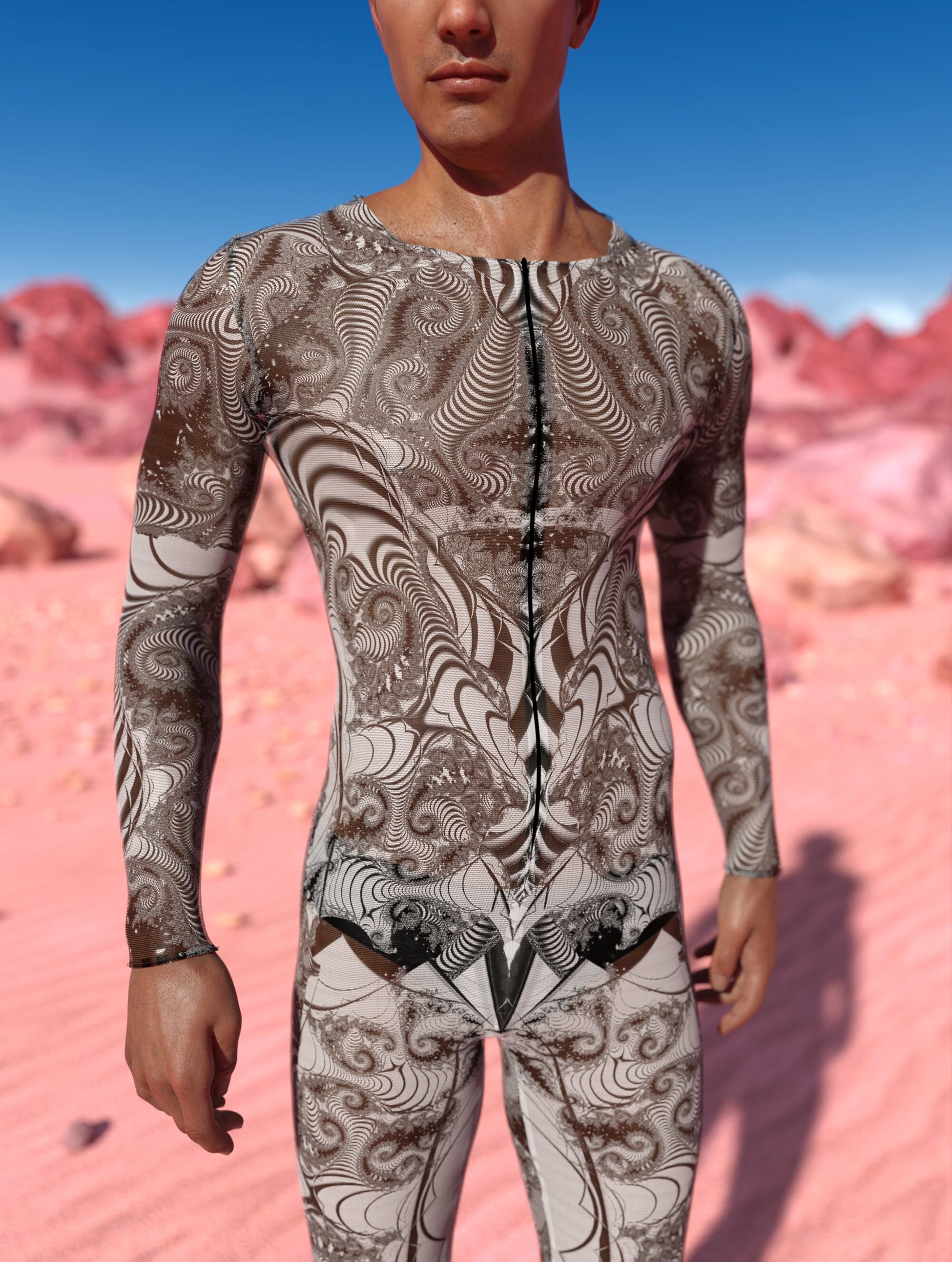 Apparition Mesh Male Costume 1