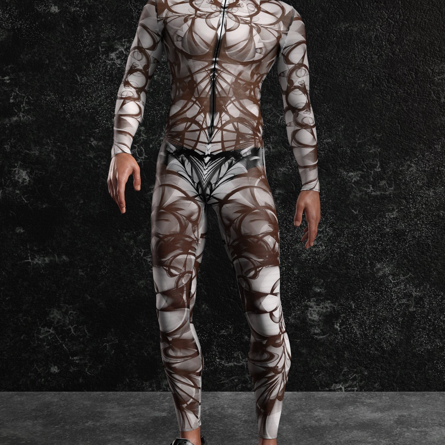 Spectre Mesh Male Costume Mesh