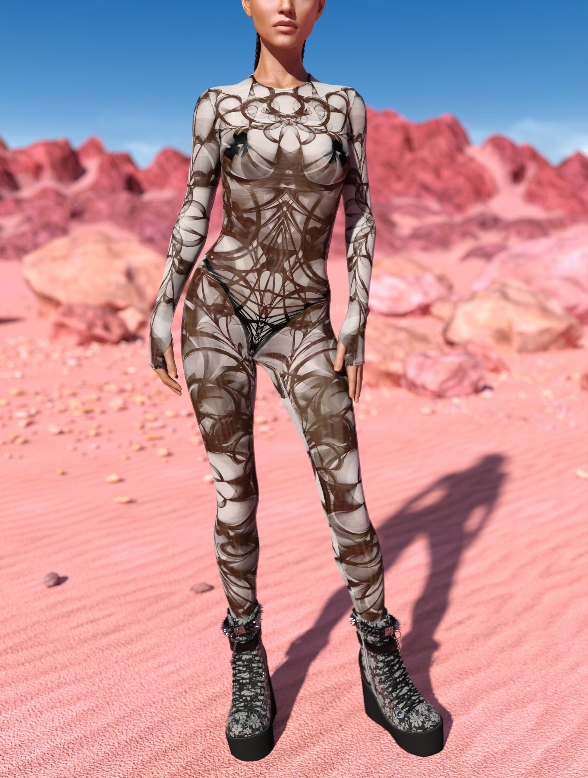 Spectre Mesh Costume 2