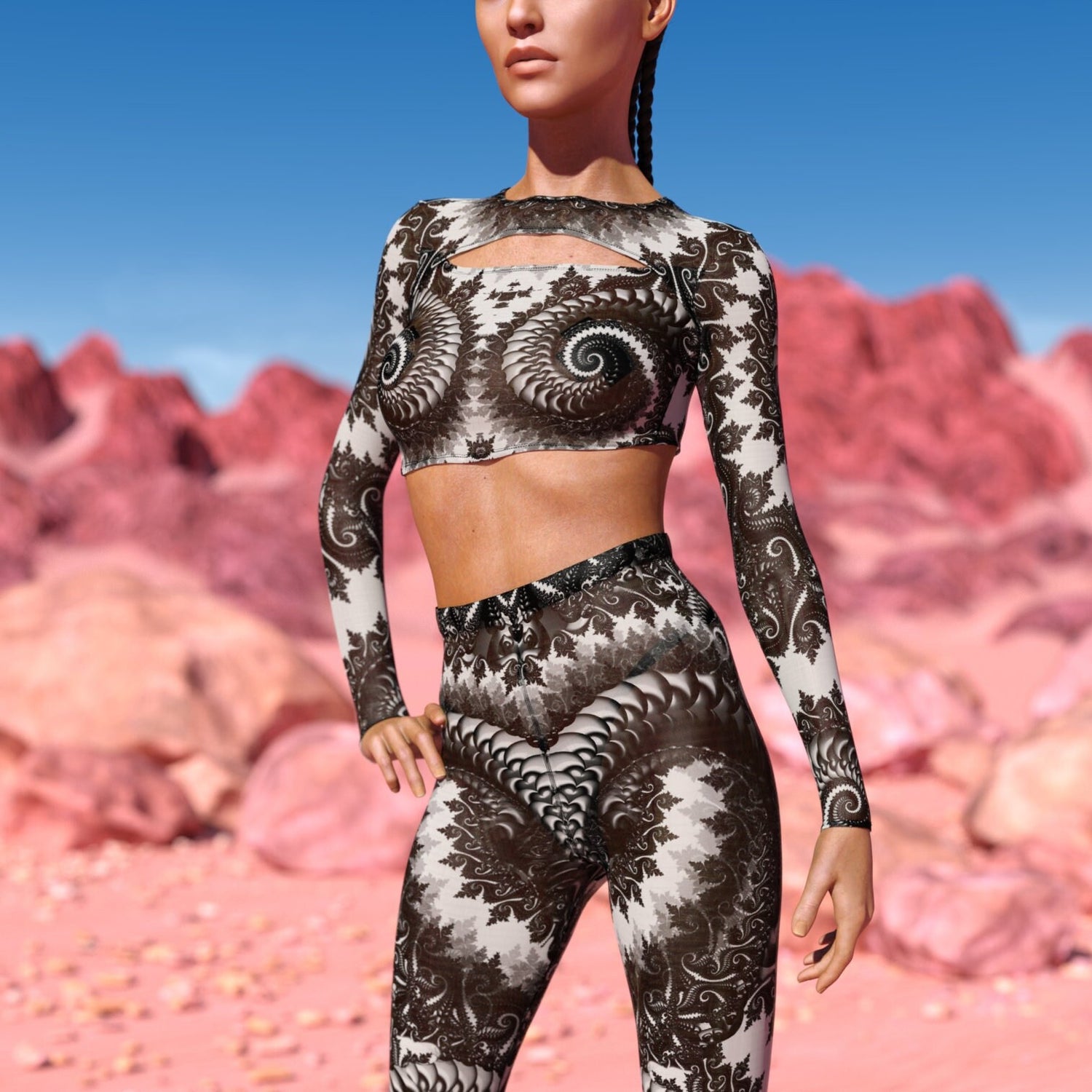 Delusion Mesh Leggings Set