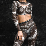 Delusion Mesh Cutout Rave Top