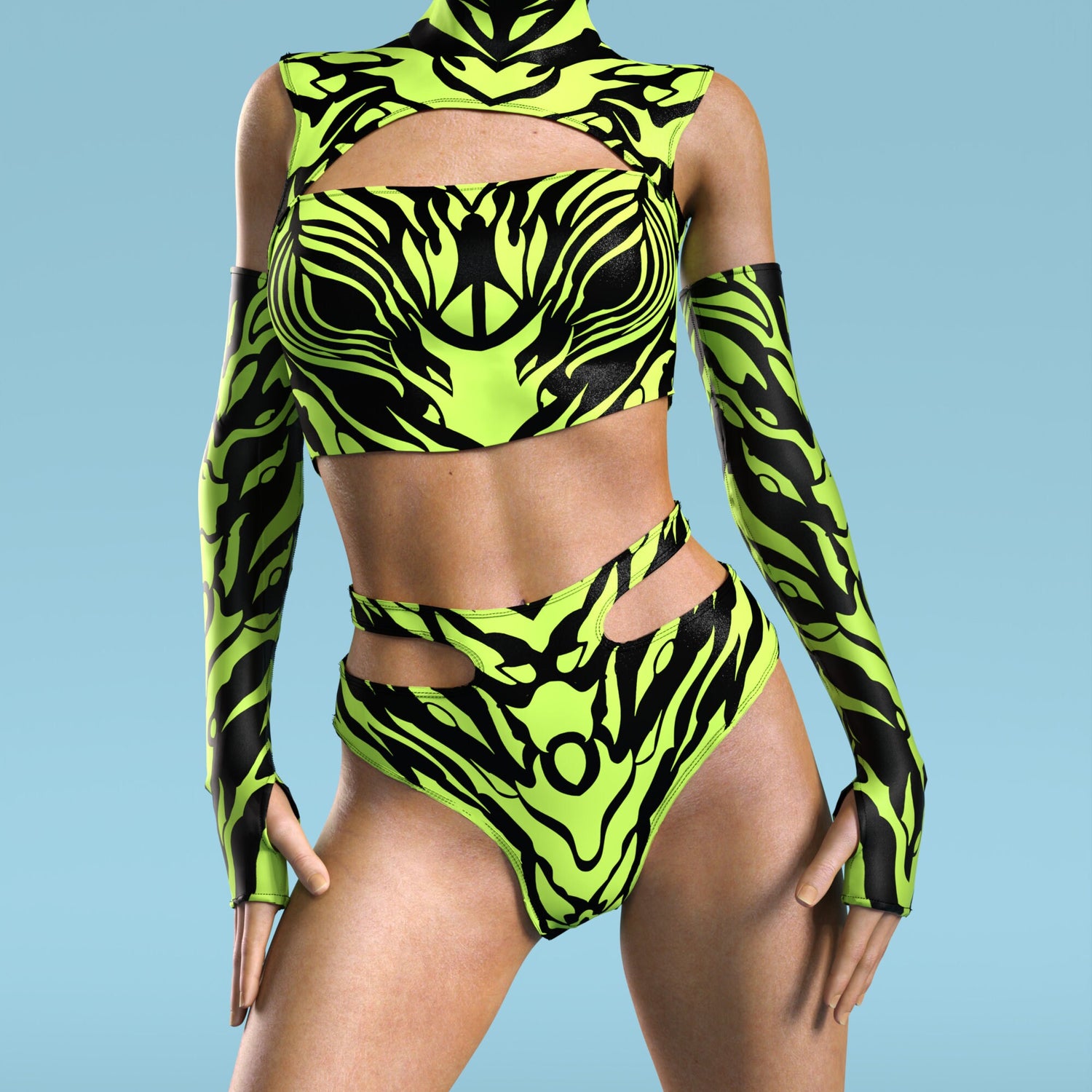 Ysax Cutout Rave Set 6