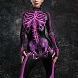 Purple Candy Skeleton Bodysuit