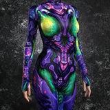 Kryptonian Armor Purple Bodysuit