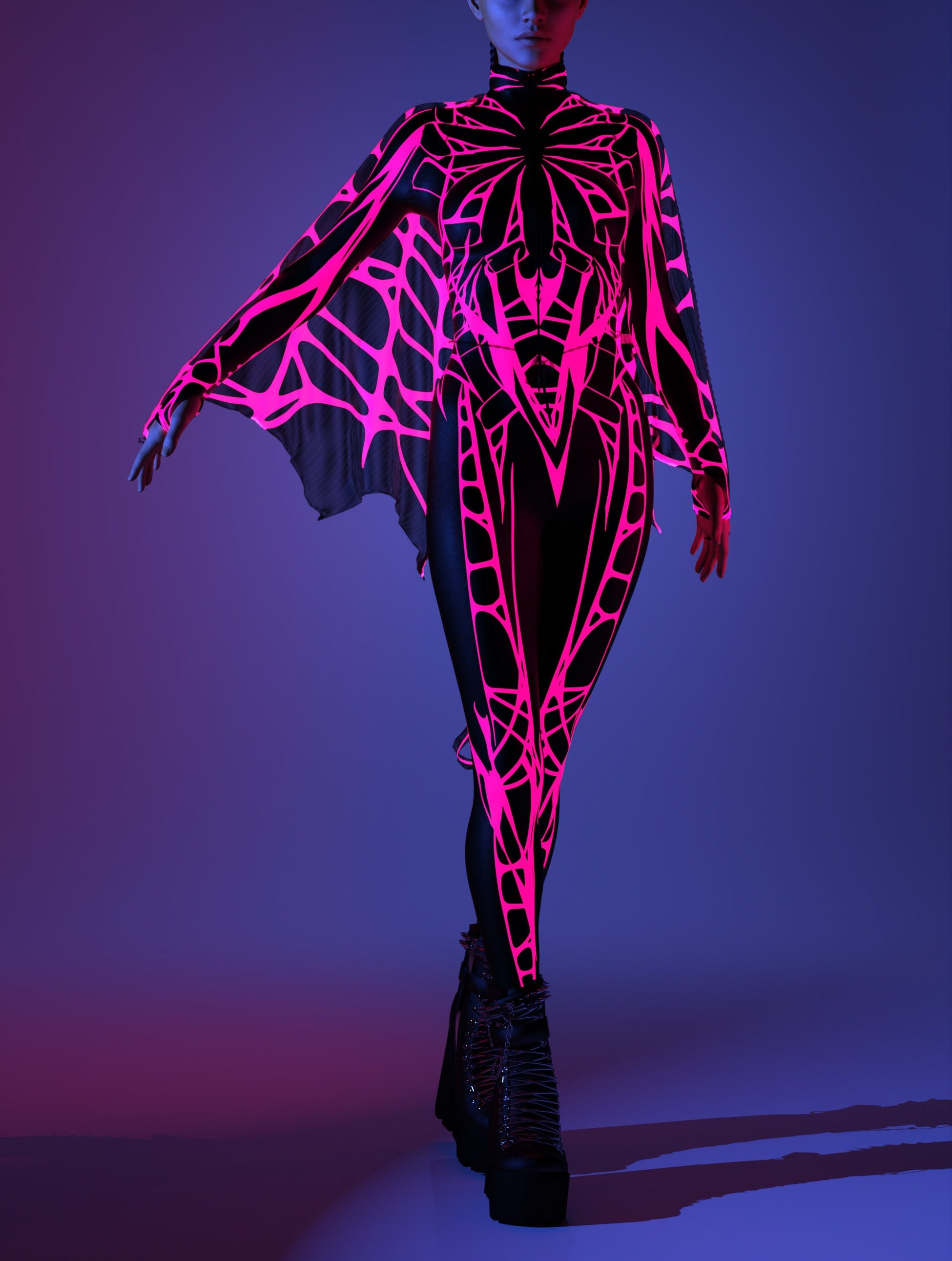 Arachna UV Pink Wings Set 1