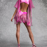 Lirael Blush Fairy Hooded Dress