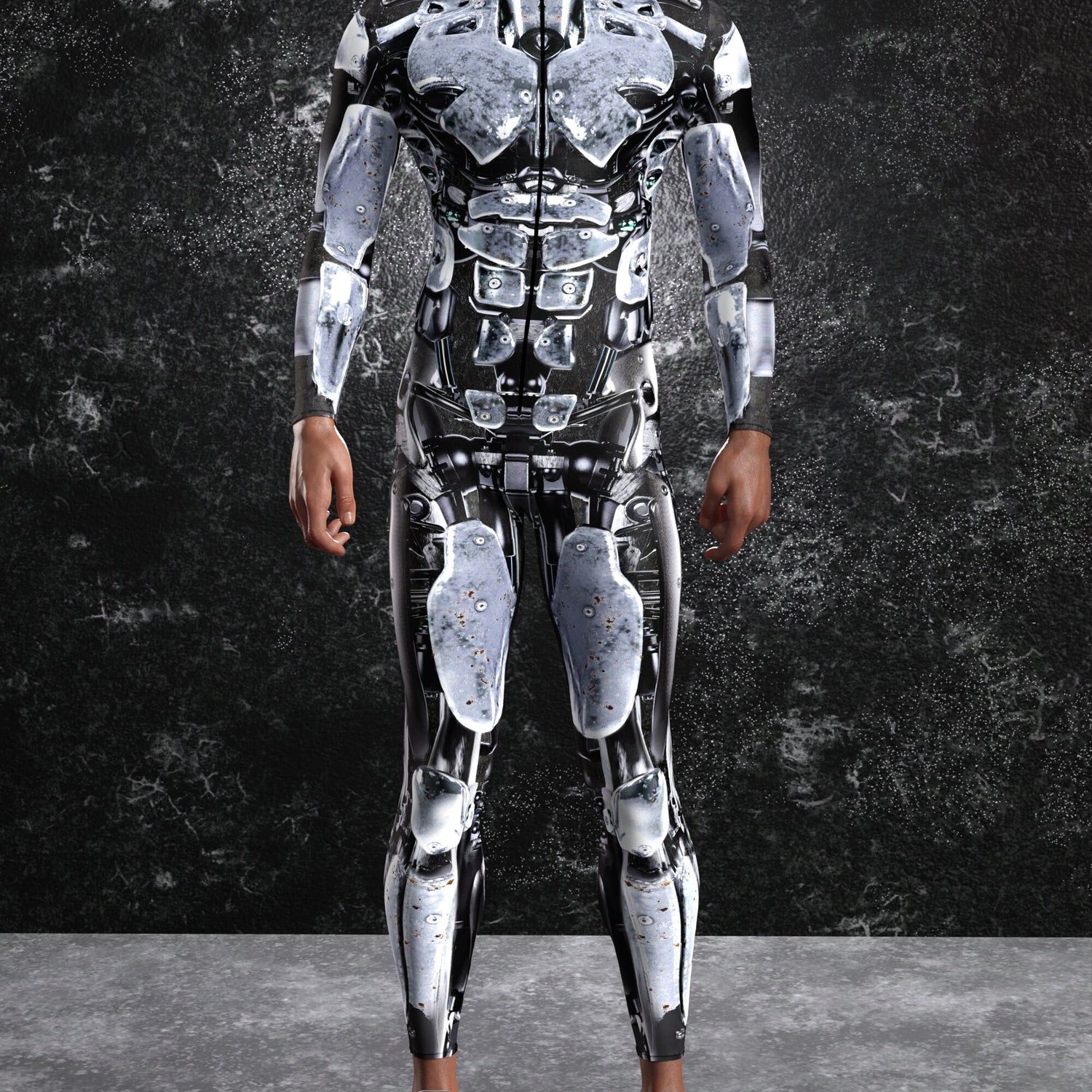 Silver Assault Male Costume 3