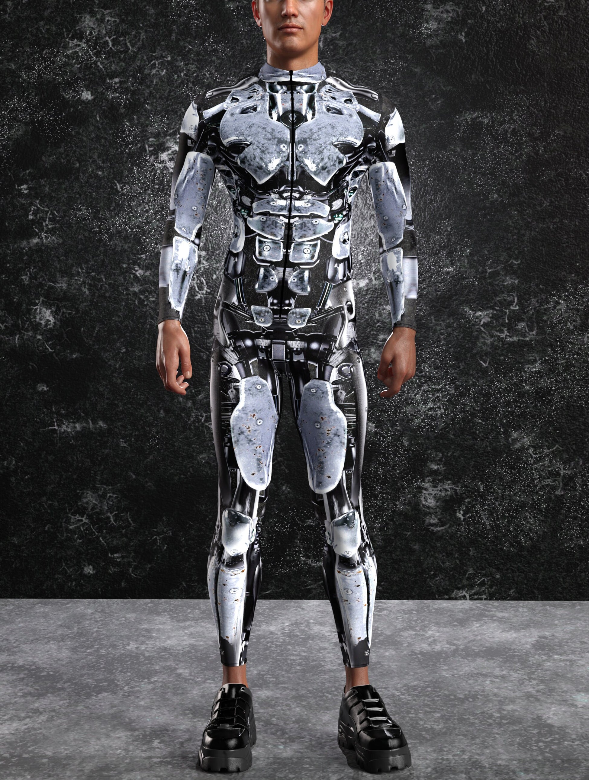 Silver Assault Male Costume 2