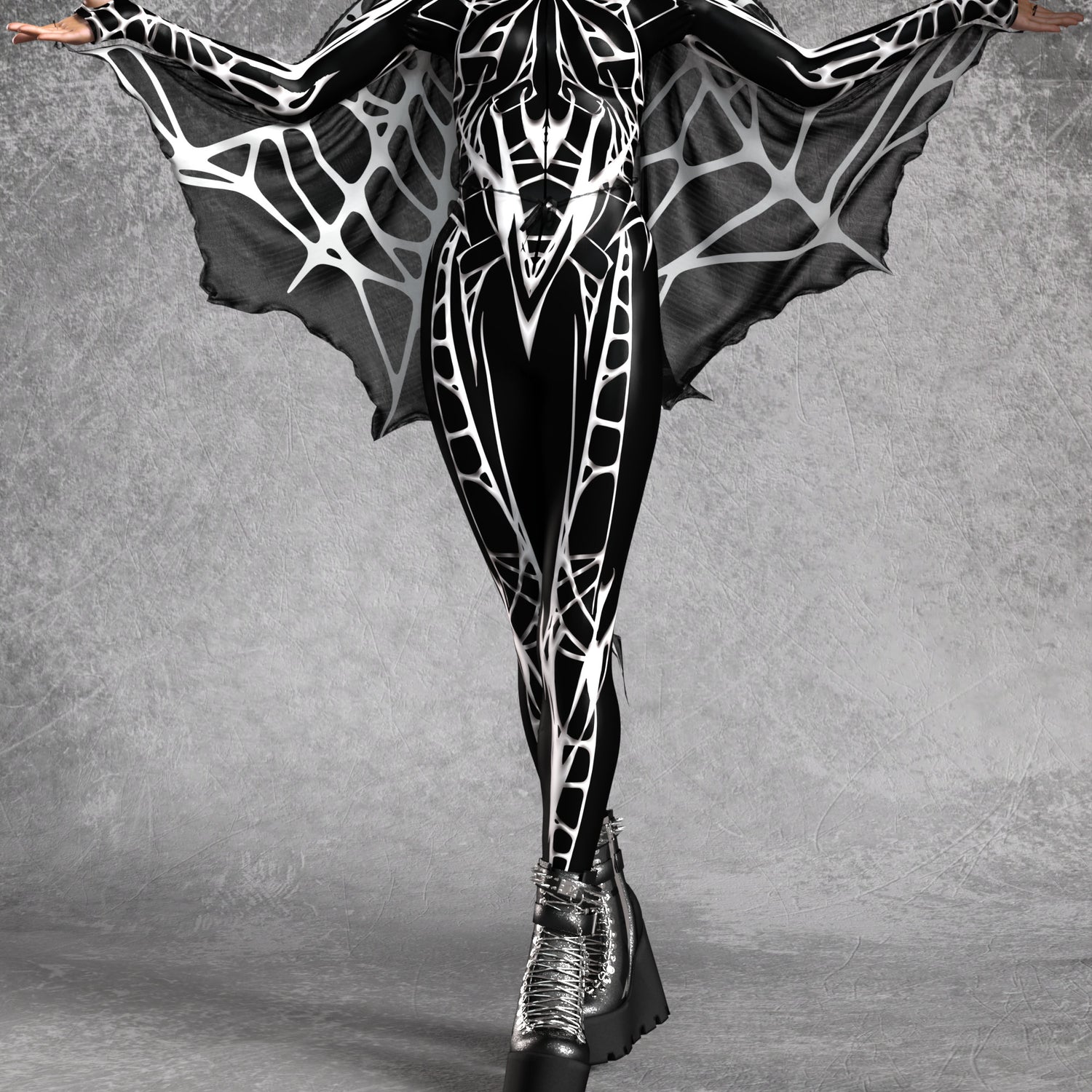 Arachna Dark Wings Black, White