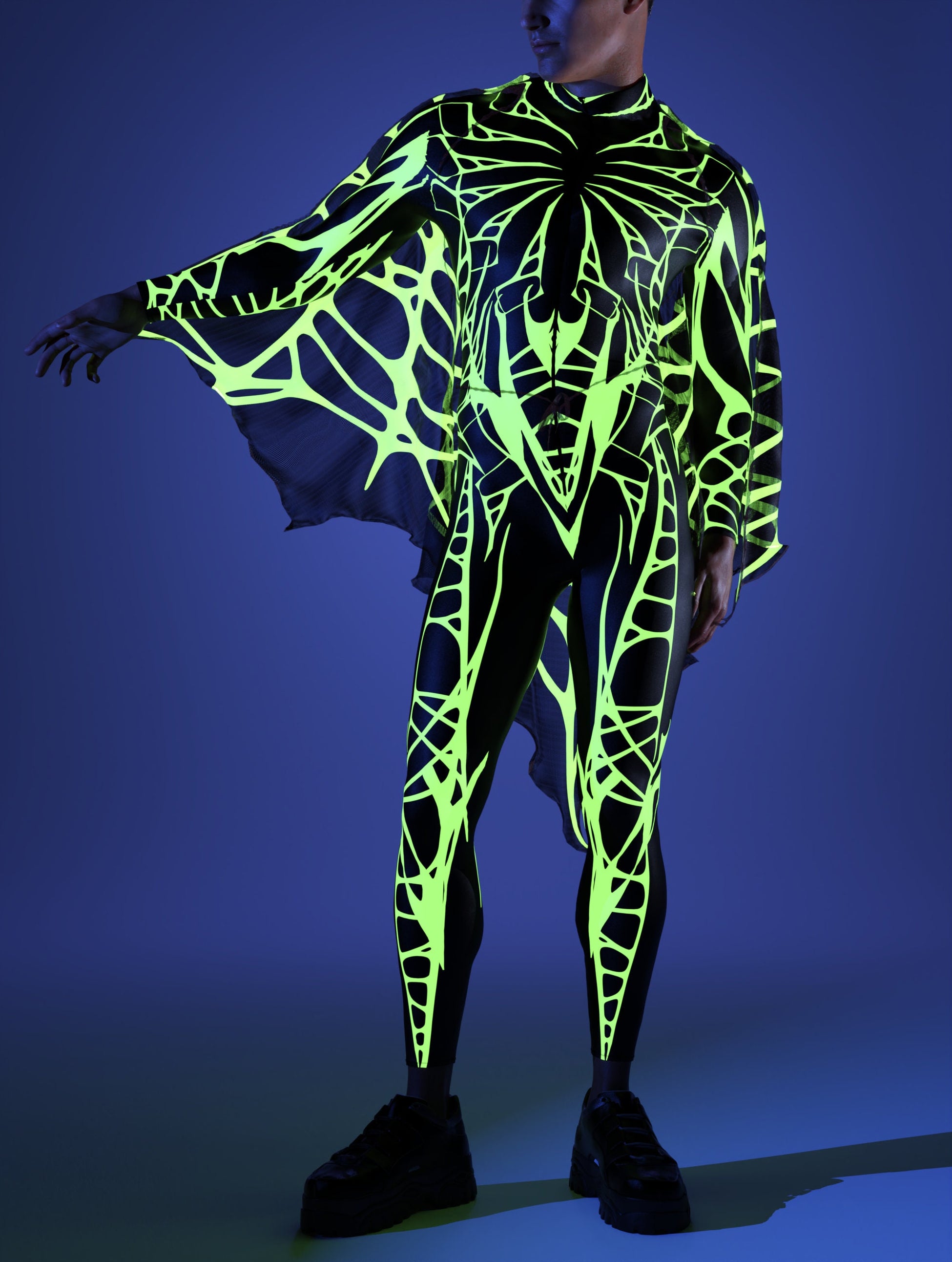 Arachna UV Green Male Wings Set 1