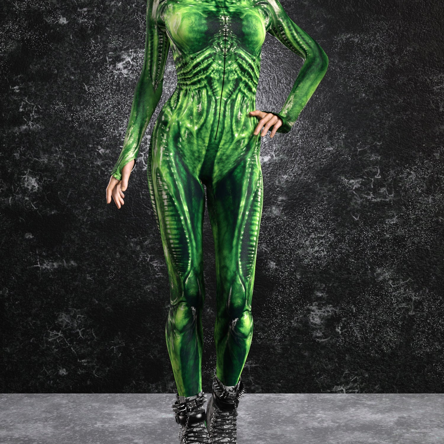 Exomorph Green Bodysuit 7