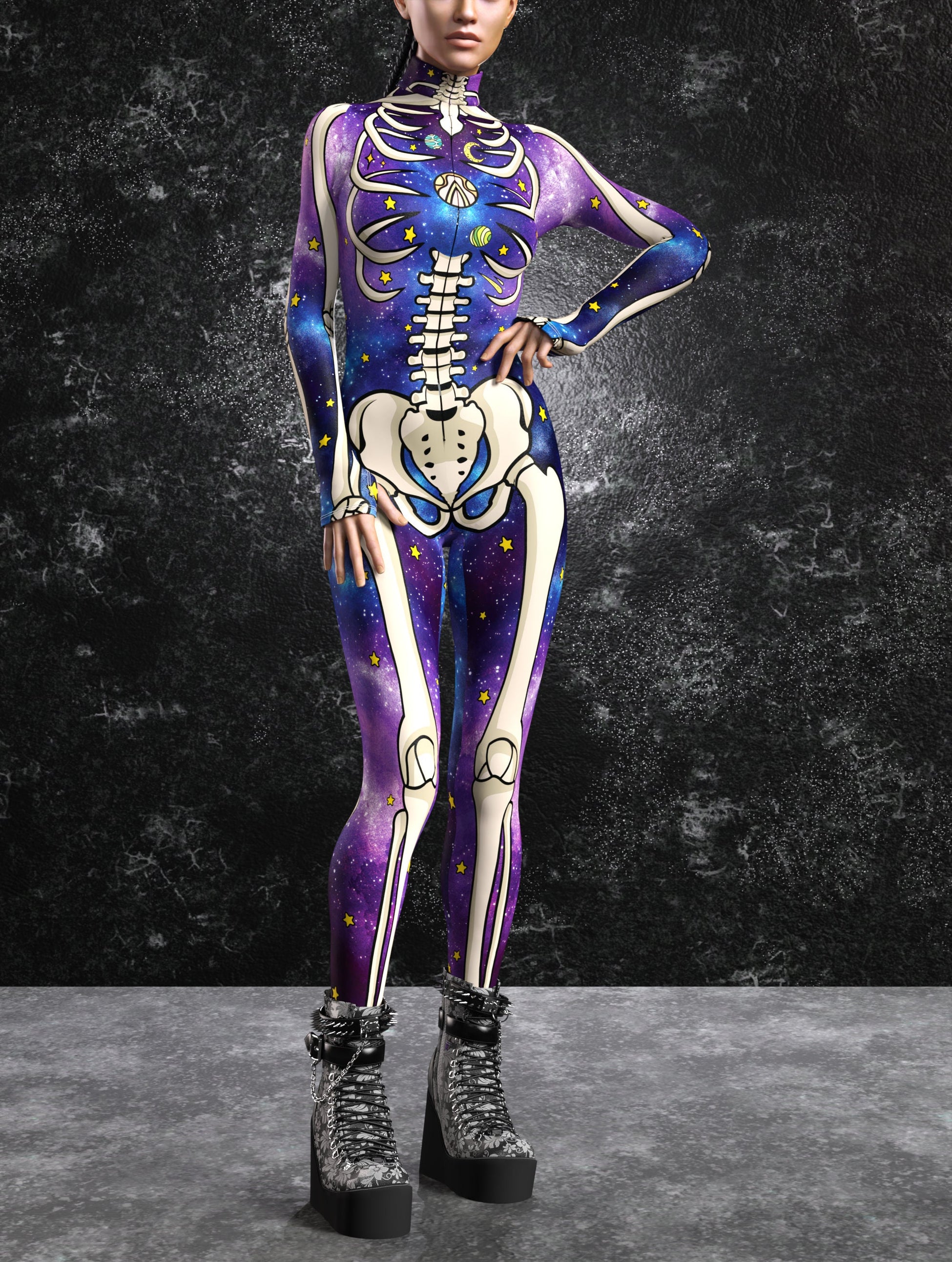 Aurora Skeleton Costume 2