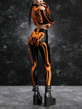 Halftone Skeleton Orange Set