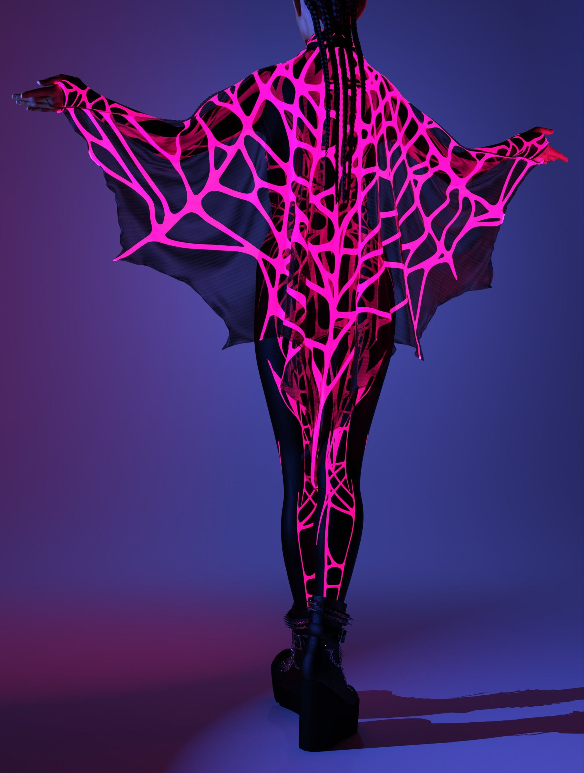 Arachna UV Pink Costume 2