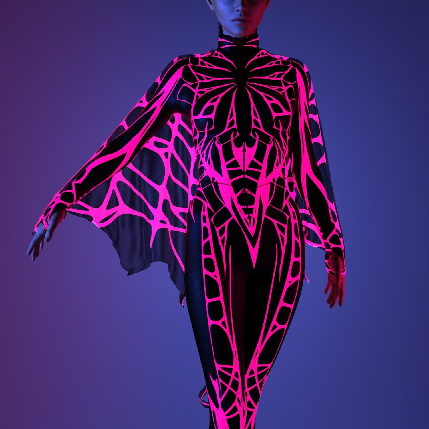 Arachna UV Pink Wings Set