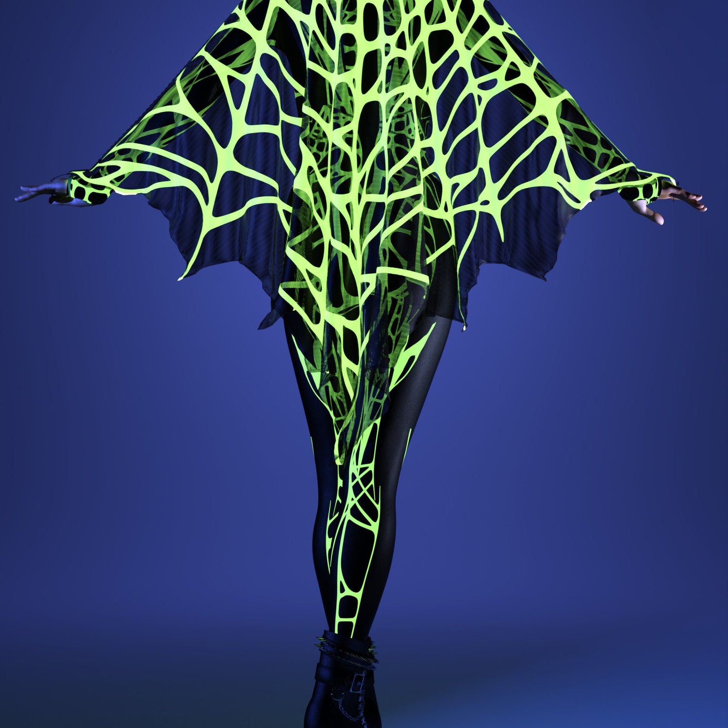 Arachna UV Green Costume Green