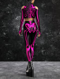 Halftone Skeleton Pink Leggings