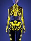 Halftone Skeleton Yellow Mesh Set