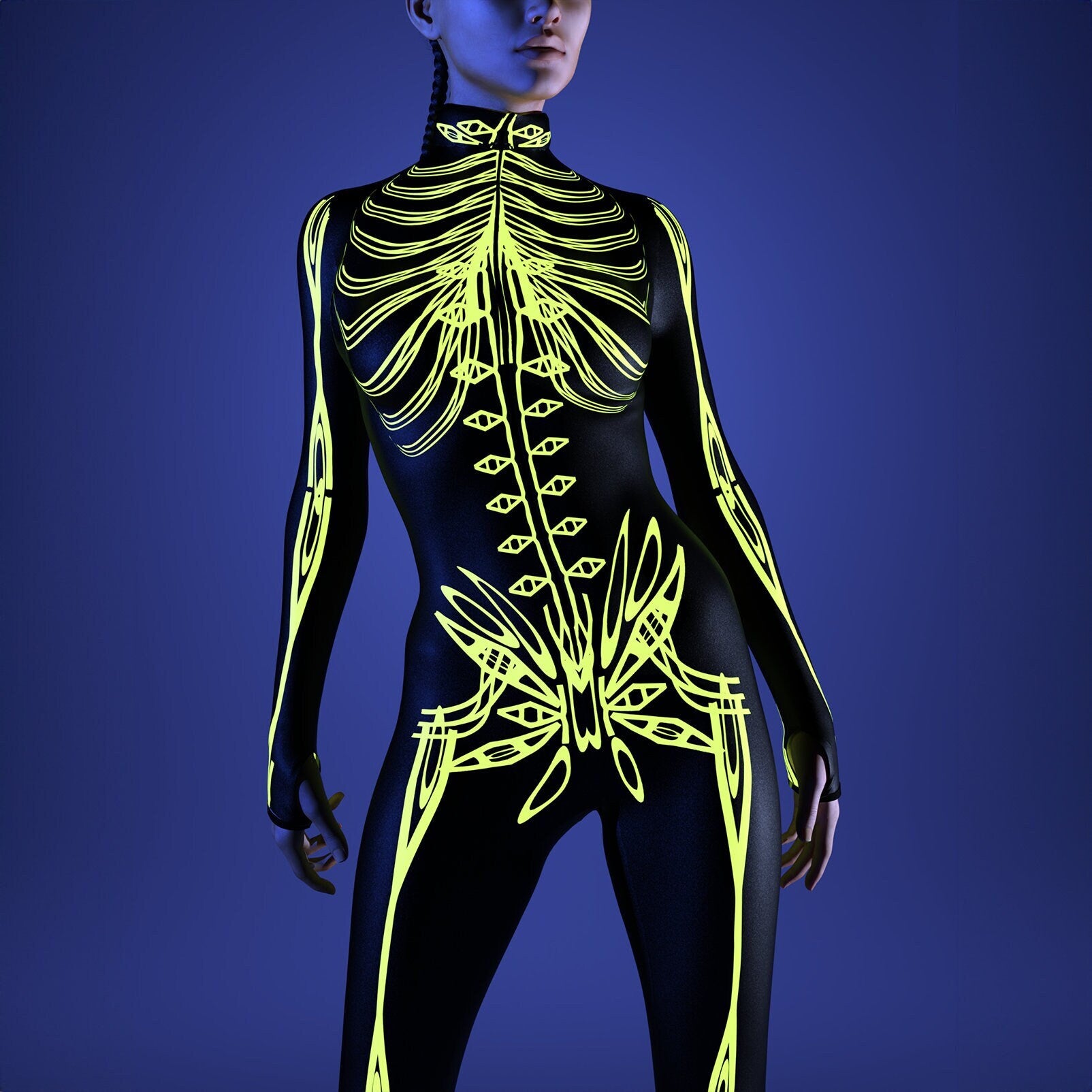 Corrupted Skeleton Costume 1