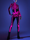 Halftone Skeleton Pink Costume