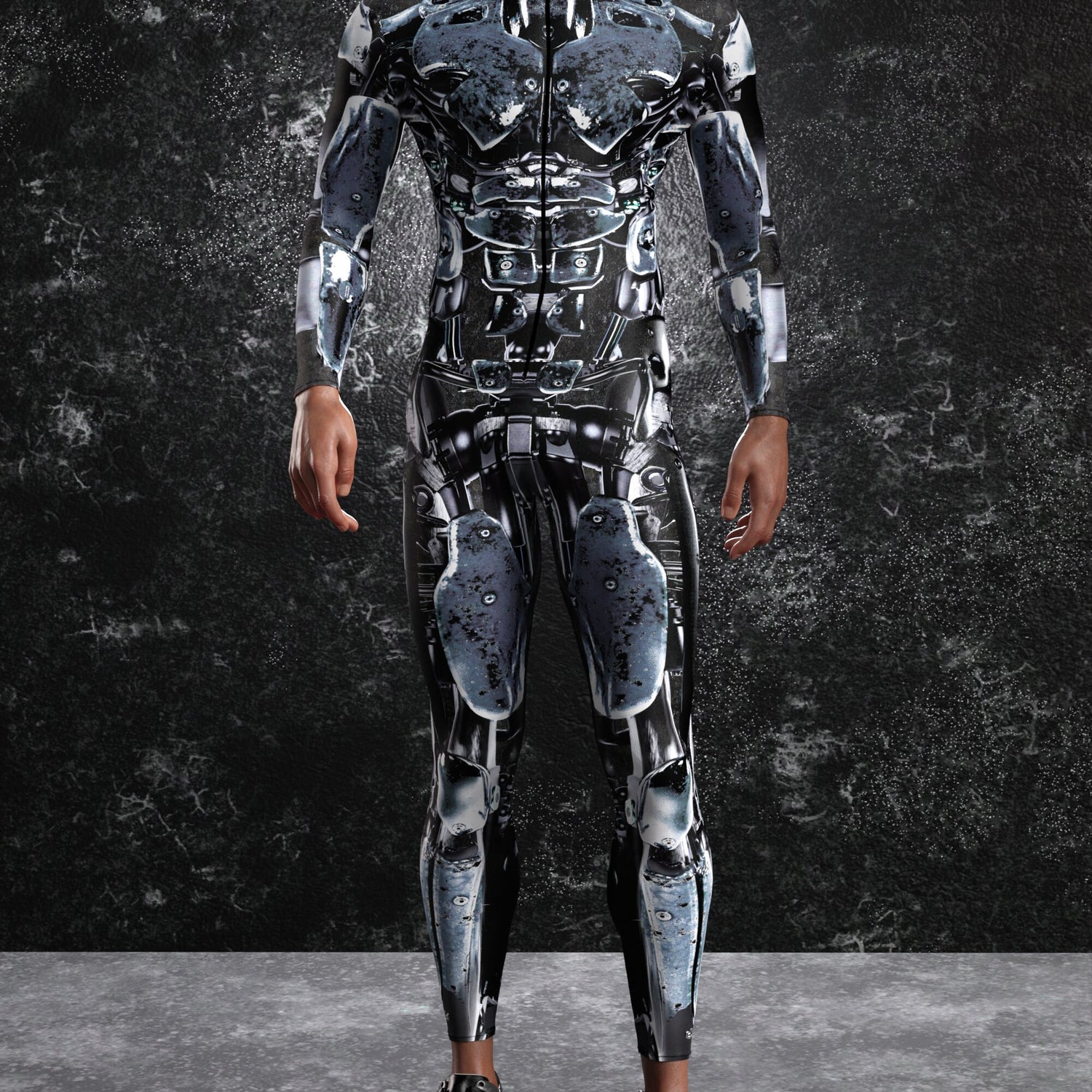 Steel Assault Male Costume Black